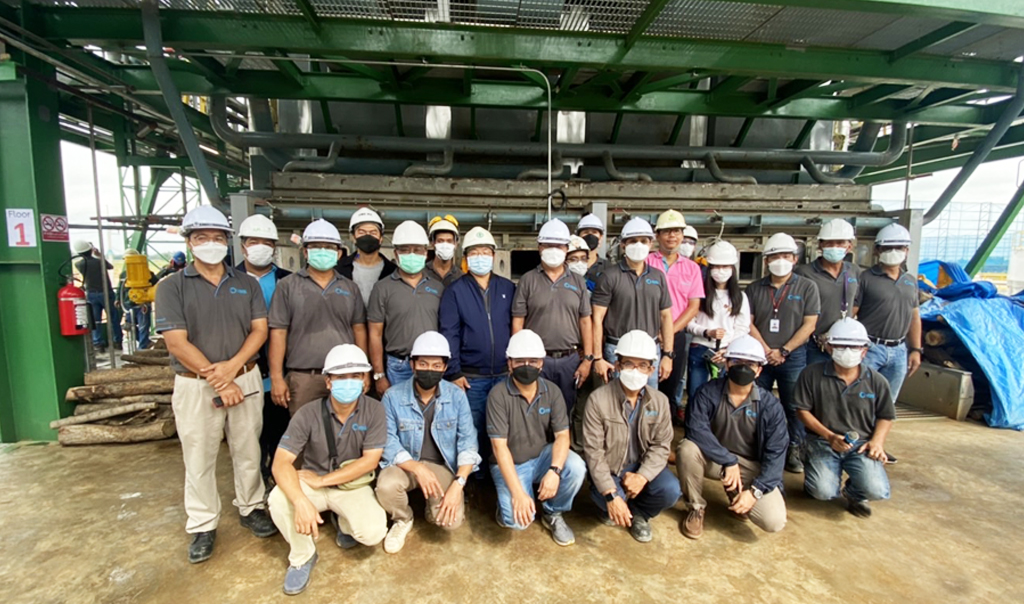 First firing for thip phichit hybrid energy project.